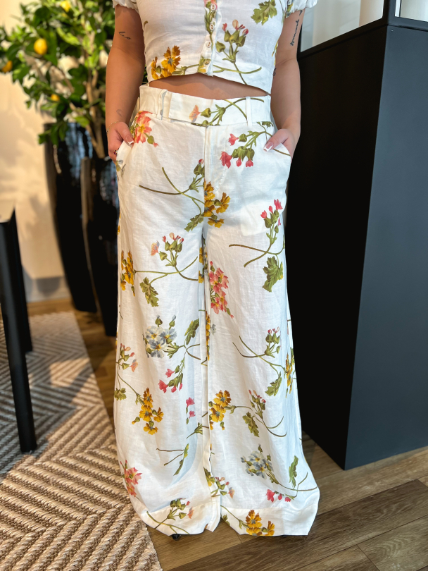 Linen Trousers - Botanical - Image 1