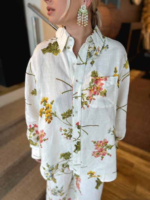 Linen Shirt - Botanical