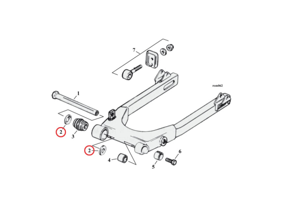 DUST SHIELD, BEARING SWINGARM