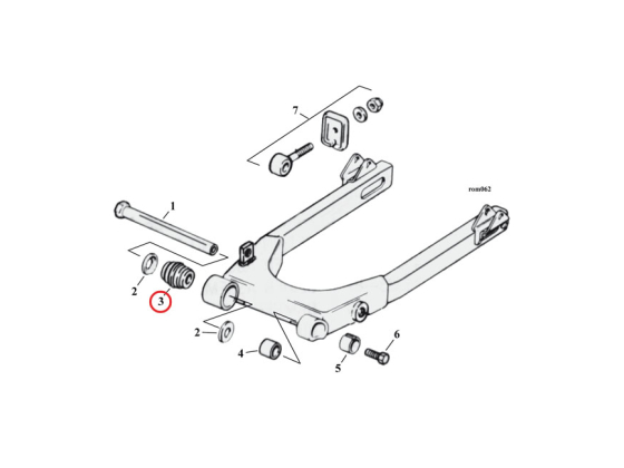 BEARING, SWINGARM