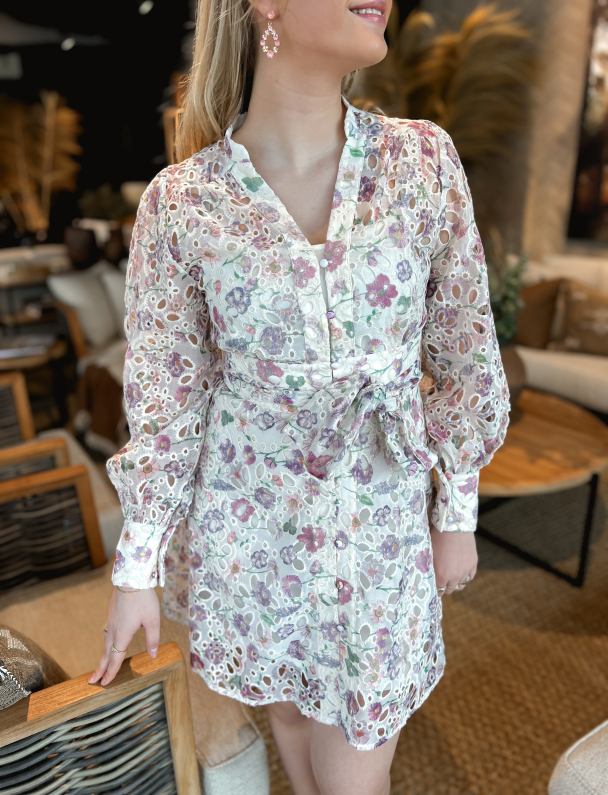 Lenna Mini Dress - French Floral  - Image 1
