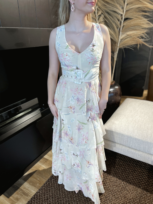 Angel Maxi Dress - Pastel Peony  - Image 1