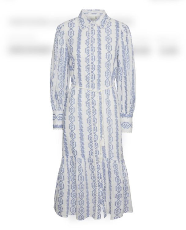 Tovina Long Shirt Dress - Star White  - Image 2