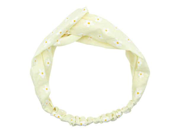 Hårbøyle elastisk small gul