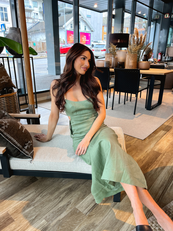 Regina Midi Dress - Sage - Image 5