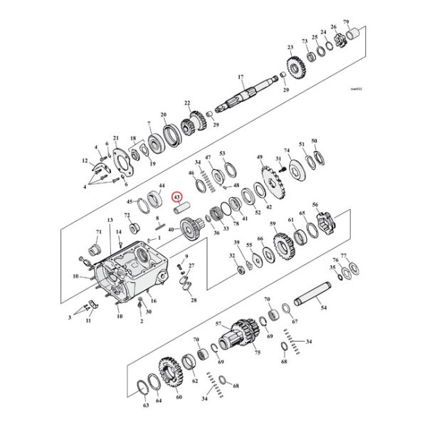 TRANSMISSION MAIN DRIVE GEAR