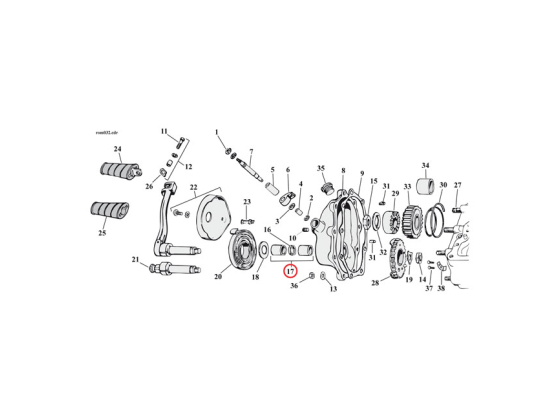 KICKSTART SHAFT BUSHING AND O-RING KIT.