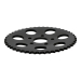 REAR SPROCKET, BLACK. 47T