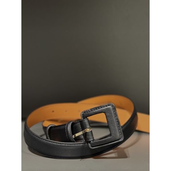 Black Calfskin Belt