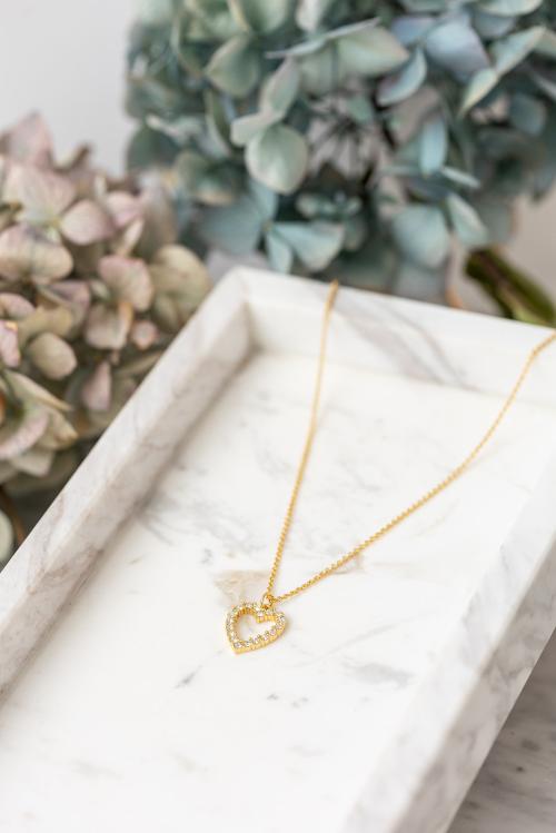 Sparkling Heart Necklace