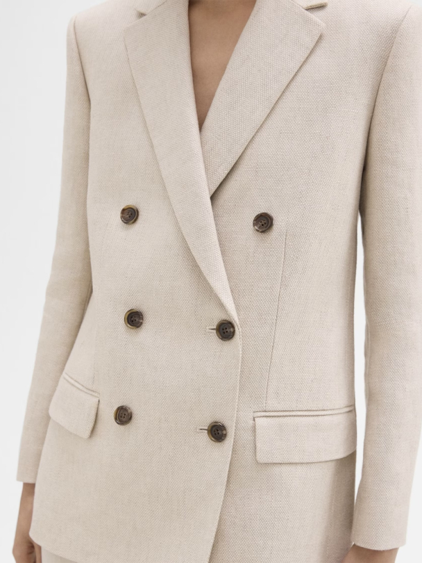 Boxy Double-Breasted Blazer - Image 3