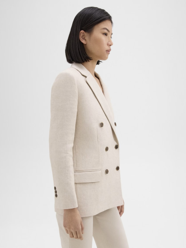 Boxy Double-Breasted Blazer - Image 5