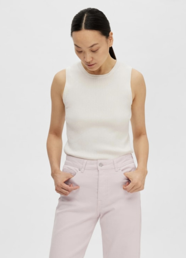 Lydia O-Neck Knit Top - Birch  - Image 3