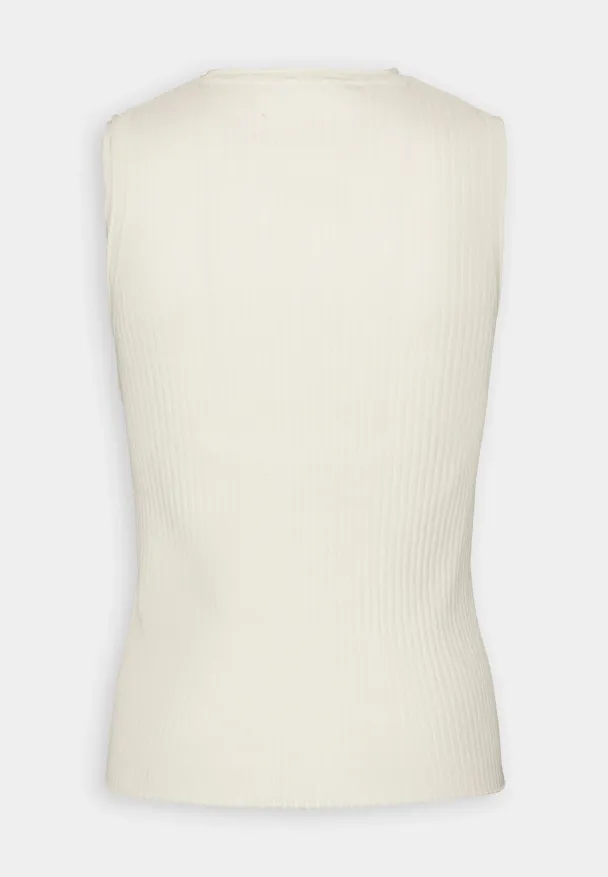 Lydia O-Neck Knit Top - Birch  - Image 4