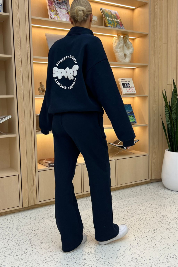 FITBERRY Sport Society Flared Joggers - Image 4