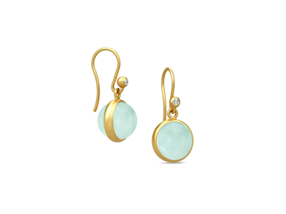 Prime Earrings Aqua Blue