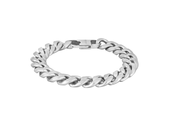 SON bracelet STEEL matt - Silver 10,5mm