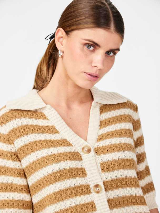 Y.A.S Croc Knit Cardigan - Image 2