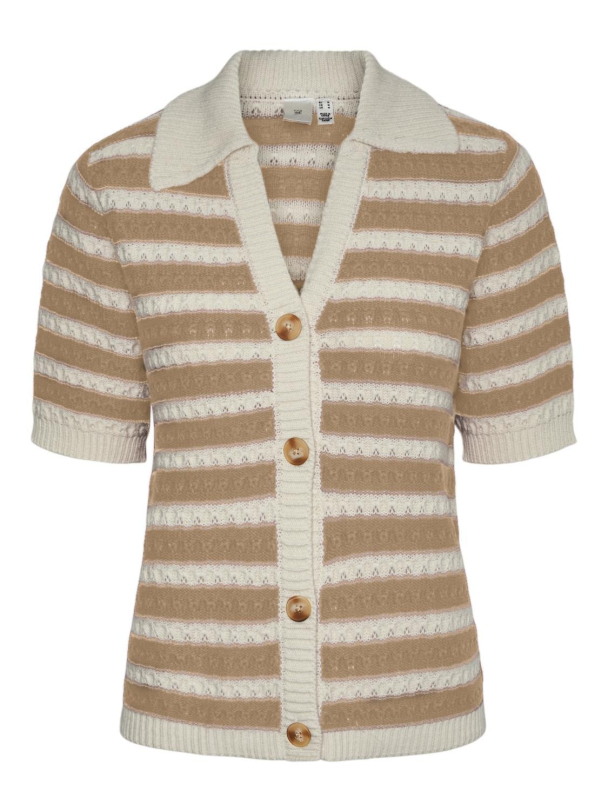 Y.A.S Croc Knit Cardigan - Image 1