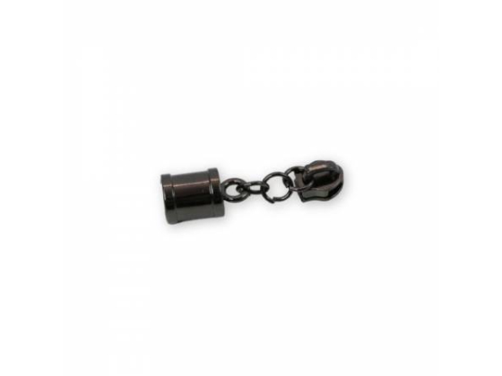 STS278B Four 5 Tassel Cap Zipper Pulls Gunmetal # STS278B