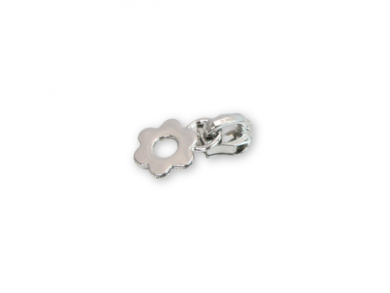 STS237S Four Flower Zipper Pulls Nickel # STS237S