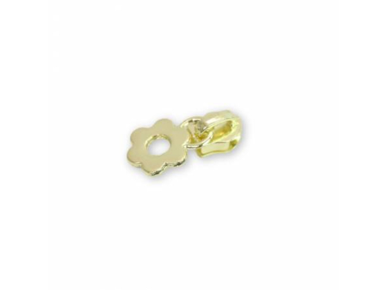 STS237G Four Flower Zipper Pulls Gold # STS237G