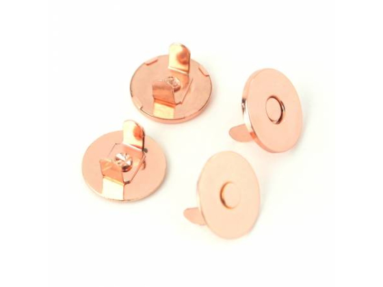  STS158C Two Magnetic Snaps 3/4" Rose Gold # STS158C