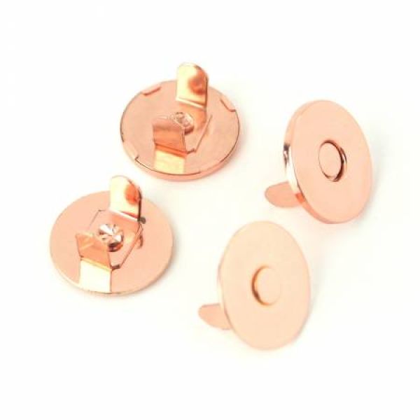  STS158C Two Magnetic Snaps 3/4" Rose Gold # STS158C