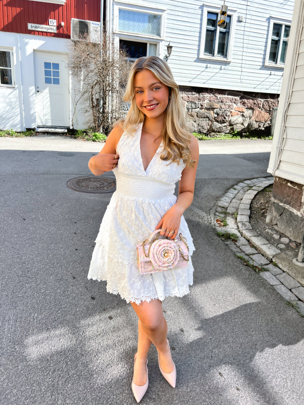 Evelyn Mini Dress - White  - Image 7