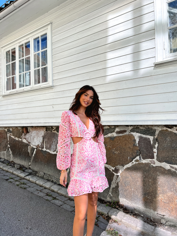 Mabel Mini Dress - Pink Paradise  - Image 7