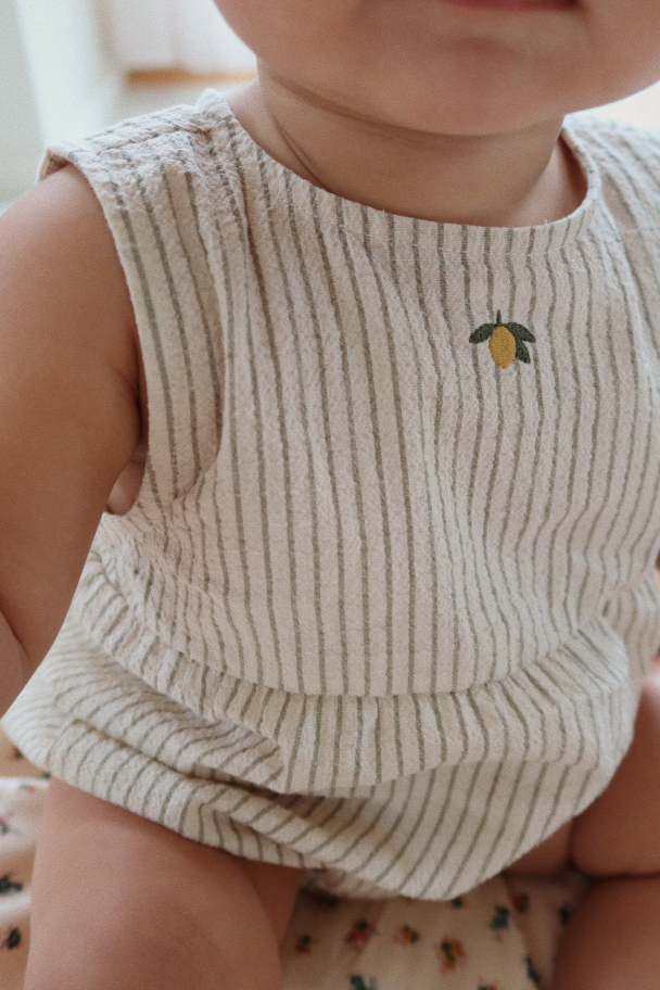 Konges Sløjd | Elliot Romper - Tea Stripe - Image 6