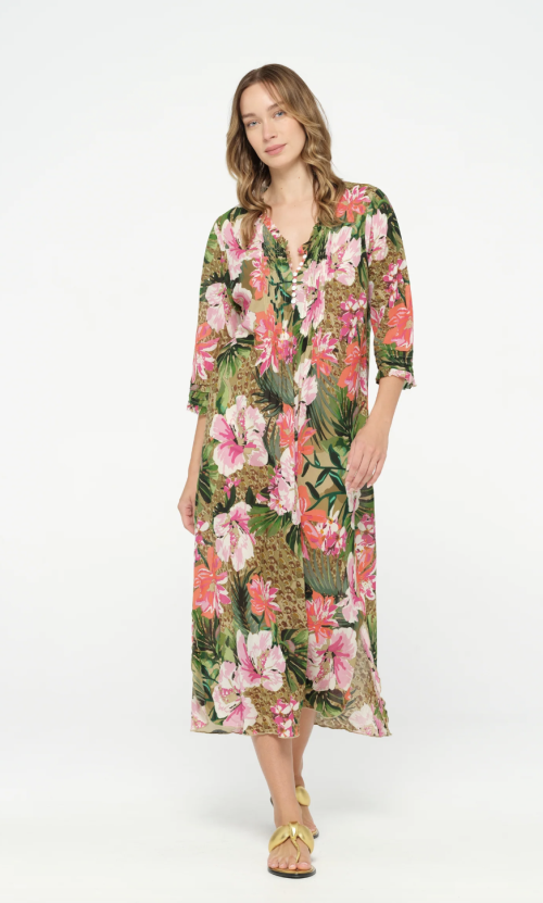 Honolulu Long Poppy Dress  | Honolulu Long Poppy Dress fra One Season