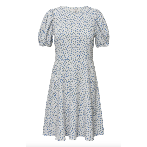 Gino Dress White/Blue | Gino Dress White/Blue fra A-View