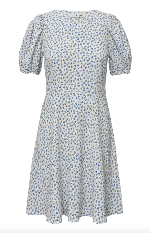 Gino Dress White/Blue | Gino Dress White/Blue fra A-View