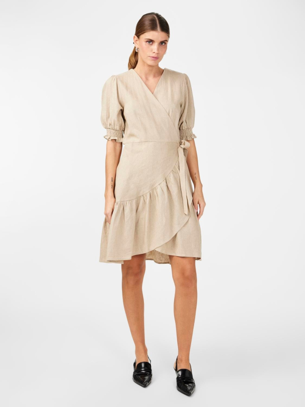Y.A.S Flaxy Wrap Dress - Image 1