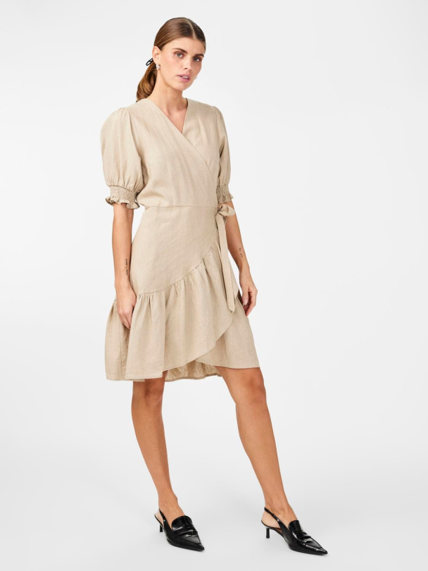 Y.A.S Flaxy Wrap Dress - Image 4