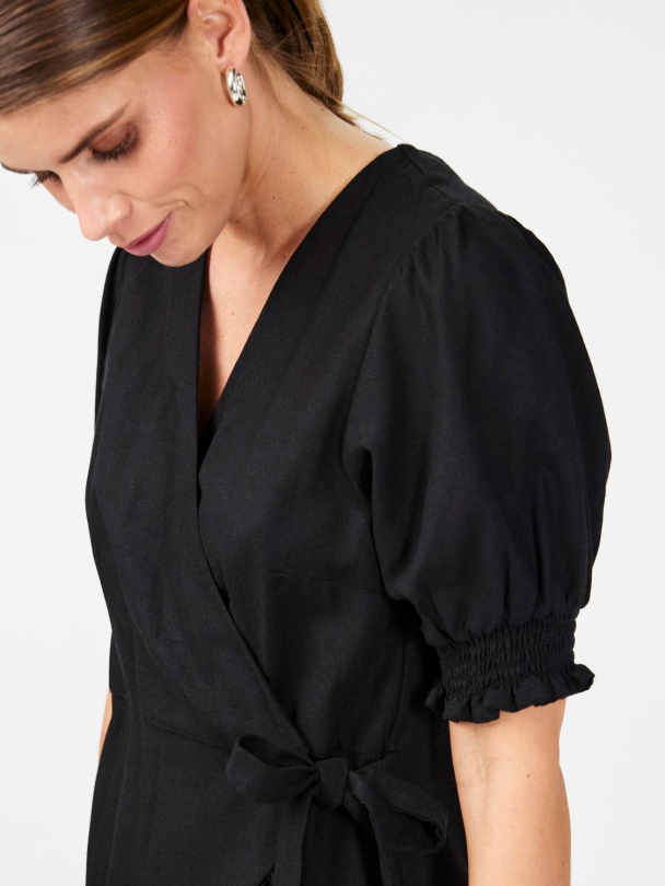 Y.A.S Flaxy Wrap Dress - Image 2