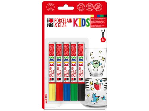 Marabu KIDS Porcelain & Glas – Maxi Fun Sett 5stk