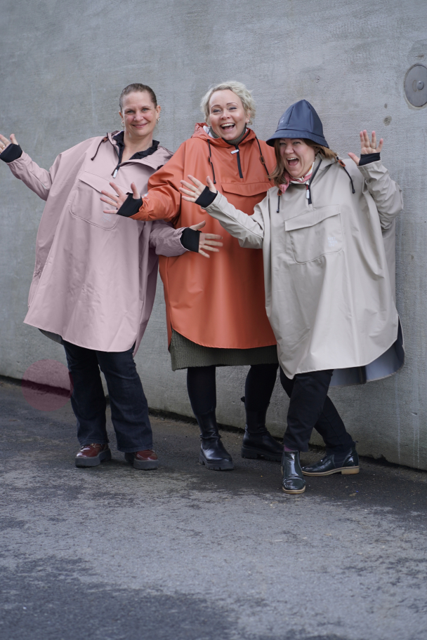 Regnponcho Voksen Vêret - Lys Bark - Image 2