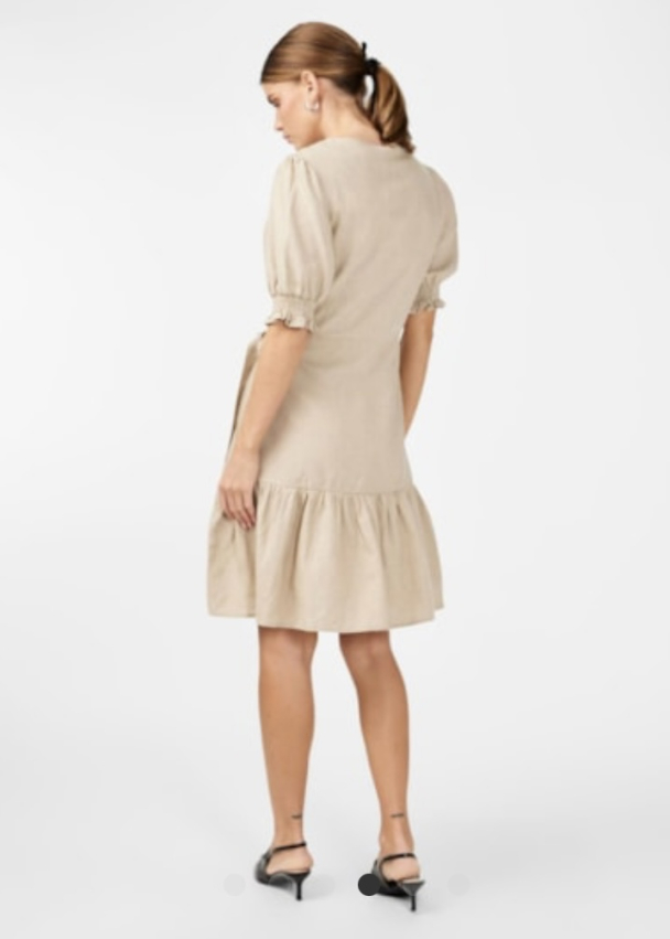 Flaxy Wrap Dress - Birch - Image 2