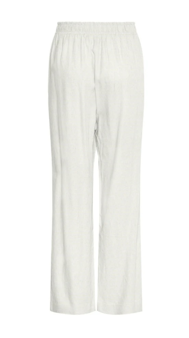 Flaxy 3/4 Linen Pant - Star White - Image 2