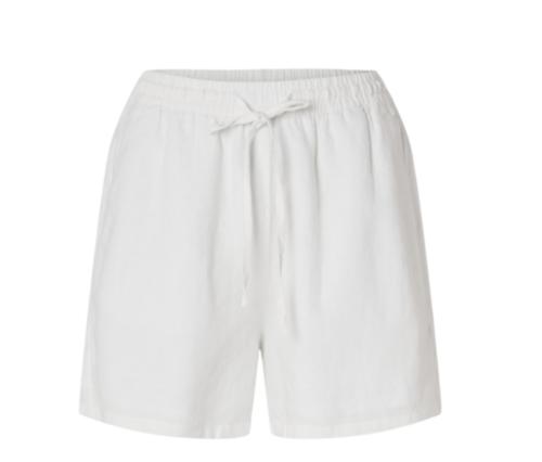 Linnie Linen Shorts - Snow White 