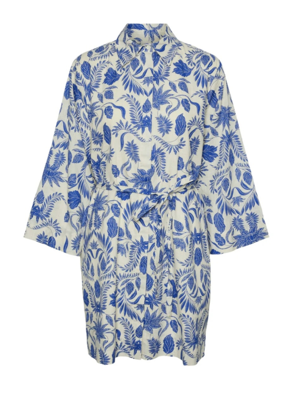 Billie 3/4 Shirt Dress - Star White  - Image 3