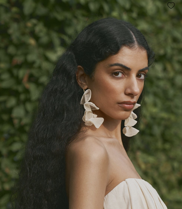 Jasmine Earrings- Off White - Image 2
