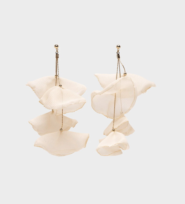 Jasmine Earrings- Off White - Image 3