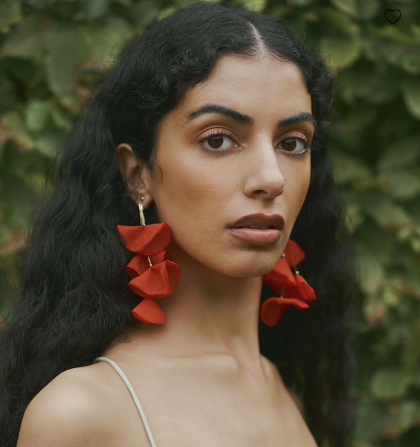 Jasmine Earrings- Candy Apple - Image 3