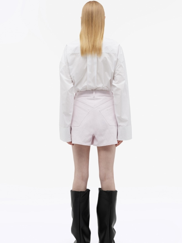 Striped Mini Shorts - Image 4