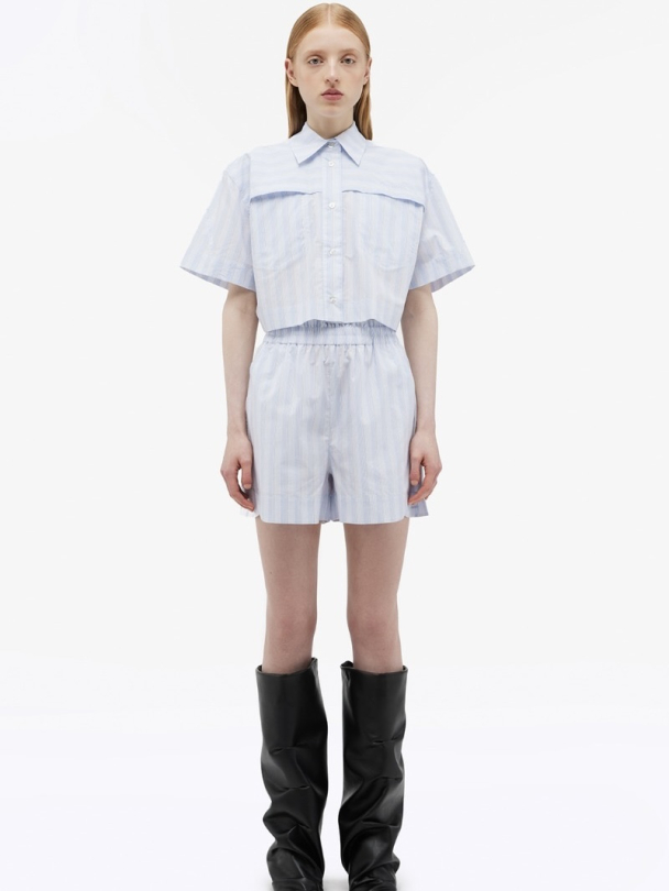 Striped Wide Shorts - Image 3