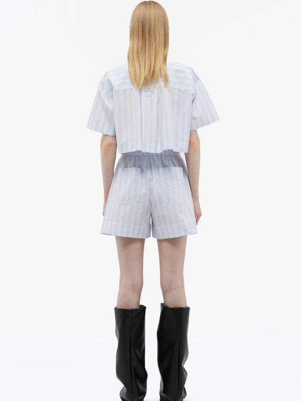 Striped Wide Shorts - Image 4