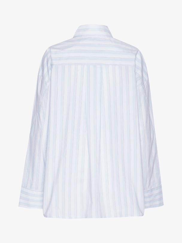 Poplin Oversized Shirt - Grapemist Comb - Image 4